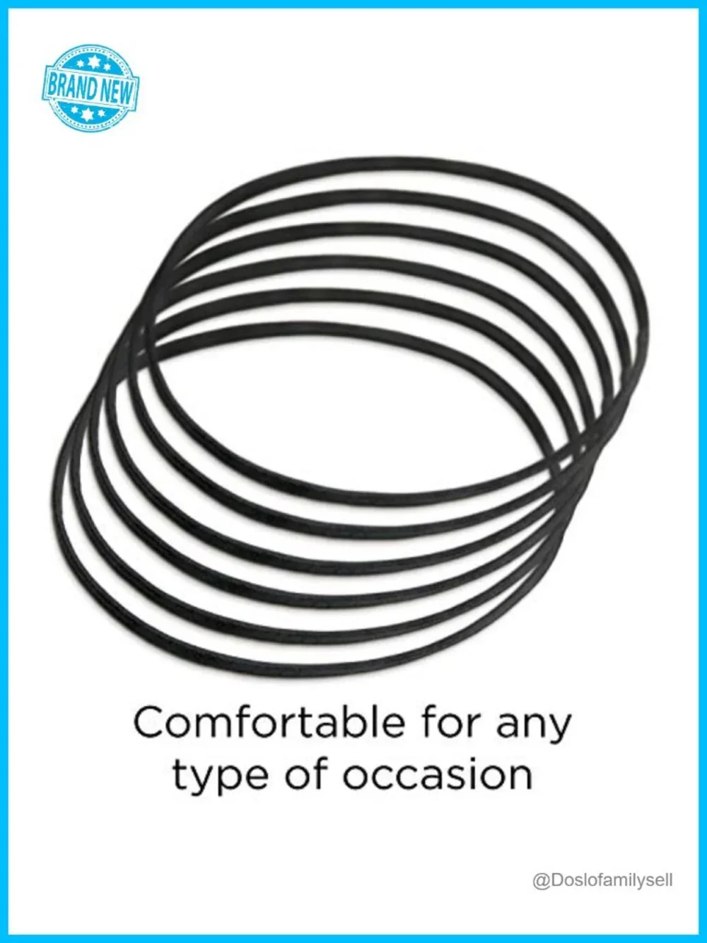 Goody Ouchless Thin Hair Flat Narrow Headwrap, 6 Count